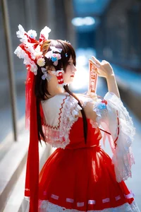 Ethereal Reimu Cosplay by Hua Qi Hana at Firefly Comic-Con Part01 - image 7