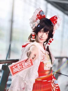 Ethereal Reimu Cosplay by Hua Qi Hana at Firefly Comic-Con Part01 - image 9