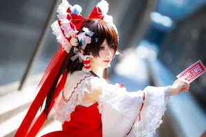 Ethereal Reimu Cosplay by Hua Qi Hana at Firefly Comic-Con Part01 - image 15