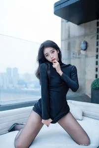 Elegant Glamour Photography: Shi An An in XingYan Star Face Vol.426 – A Stunning Black Lingerie Portrait Collection for Fashion Inspiration - image 12