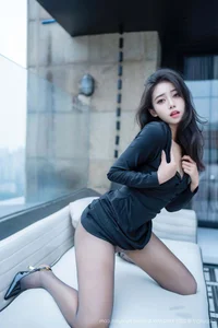 Elegant Glamour Photography: Shi An An in XingYan Star Face Vol.426 – A Stunning Black Lingerie Portrait Collection for Fashion Inspiration - image 21