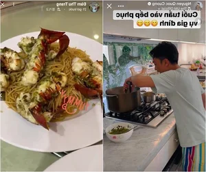 Businessman Cuong Do La Shows Off Culinary Skills as Wife Dam Thu Trang Reacts - image 10