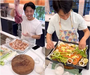 Businessman Cuong Do La Shows Off Culinary Skills as Wife Dam Thu Trang Reacts - image 8