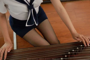 IESS Wanping Playing Piano in Black Silk - Artistic Fashion Gallery - image 46