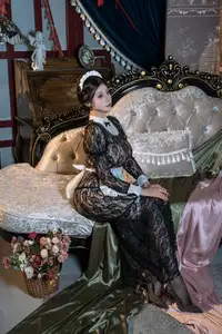 Coser Yunx1x1's Elegant Maid Cosplay in a Luxurious Setting: Shuncong Part01. - image 2