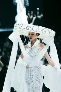 Supermodel Thanh Hang Makes a Grand Return to the Runway Following Her Star-Studded Wedding - image 0