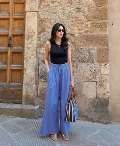 Tăng Thanh Hà and the Sophisticated Pyjama Trend: How Fashionistas Master the Sleepwear-as-Daywear Aesthetic - image 5