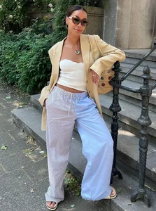 Tăng Thanh Hà and the Sophisticated Pyjama Trend: How Fashionistas Master the Sleepwear-as-Daywear Aesthetic - image 4