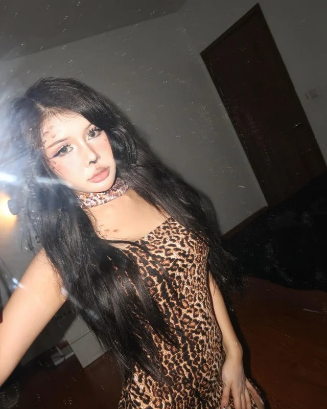 Xuan Ca Stuns in Leopard Print as She Channels a Mystical Cat
