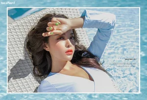 Korean Model Jin Hee Shines in Trendy Beachwear Collection - image 15