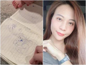 Mina Pham's Reaction to Her Son's Hilariously Honest Portrait Drawing - image 4