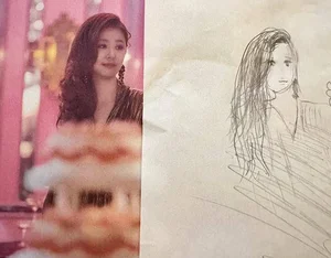 Mina Pham's Reaction to Her Son's Hilariously Honest Portrait Drawing - image 9
