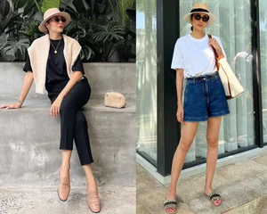 4 Vietnamese Style Icons Who Master the Art of Styling Flat Shoes for a Height-Boosting Look - image 2