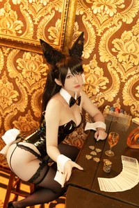 Stunning Atago Bunny Girl Cosplay by Luo Li Lolisama from Azur Lane - 51 High-Quality Photos for Anime and Gaming Fans - image 13
