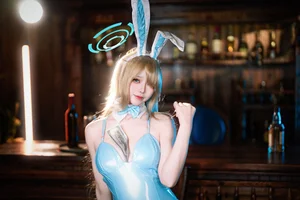 Stunning Asuna Ichinose Bunny Girl Cosplay by Maeno Taita: Blue Archive Aesthetic Photography Collection - image 8