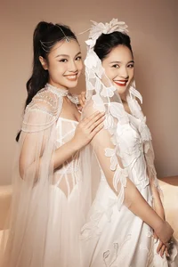 Miss Huong Giang and Thuy Tien Stun in Goddess-Like Bridal Wear - image 3