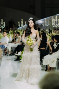 Miss Huong Giang and Thuy Tien Stun in Goddess-Like Bridal Wear - image 7