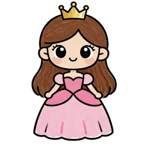 125+ Simple and Beautiful Princess Drawing Ideas for Little Girls - image 30