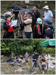 Behind the Scenes: Cute Moments with the Gen Z Cast of 'Di Giua Troi Ruc Ro' - image 29