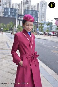 IESS Puhui Set 081: Yi Xin as the Ultimate Flight Attendant - Professionalism and Grace - image 3