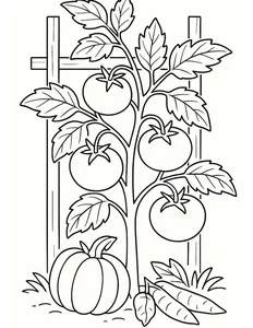 133+ Creative Tomato Coloring Pages: Beautiful Designs for Kids and Art Lovers - image 20