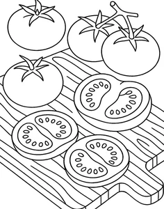 133+ Creative Tomato Coloring Pages: Beautiful Designs for Kids and Art Lovers - image 12