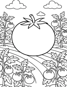 133+ Creative Tomato Coloring Pages: Beautiful Designs for Kids and Art Lovers - image 19