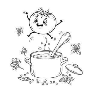 133+ Creative Tomato Coloring Pages: Beautiful Designs for Kids and Art Lovers - image 3