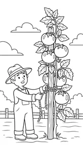 133+ Creative Tomato Coloring Pages: Beautiful Designs for Kids and Art Lovers - image 10