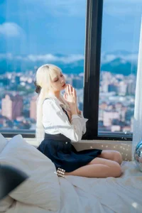 Stunning Japanese School Uniform Cosplay by Haruka: Elegant Seifuku Fashion and Student Style Portrait Photography Collection - image 17