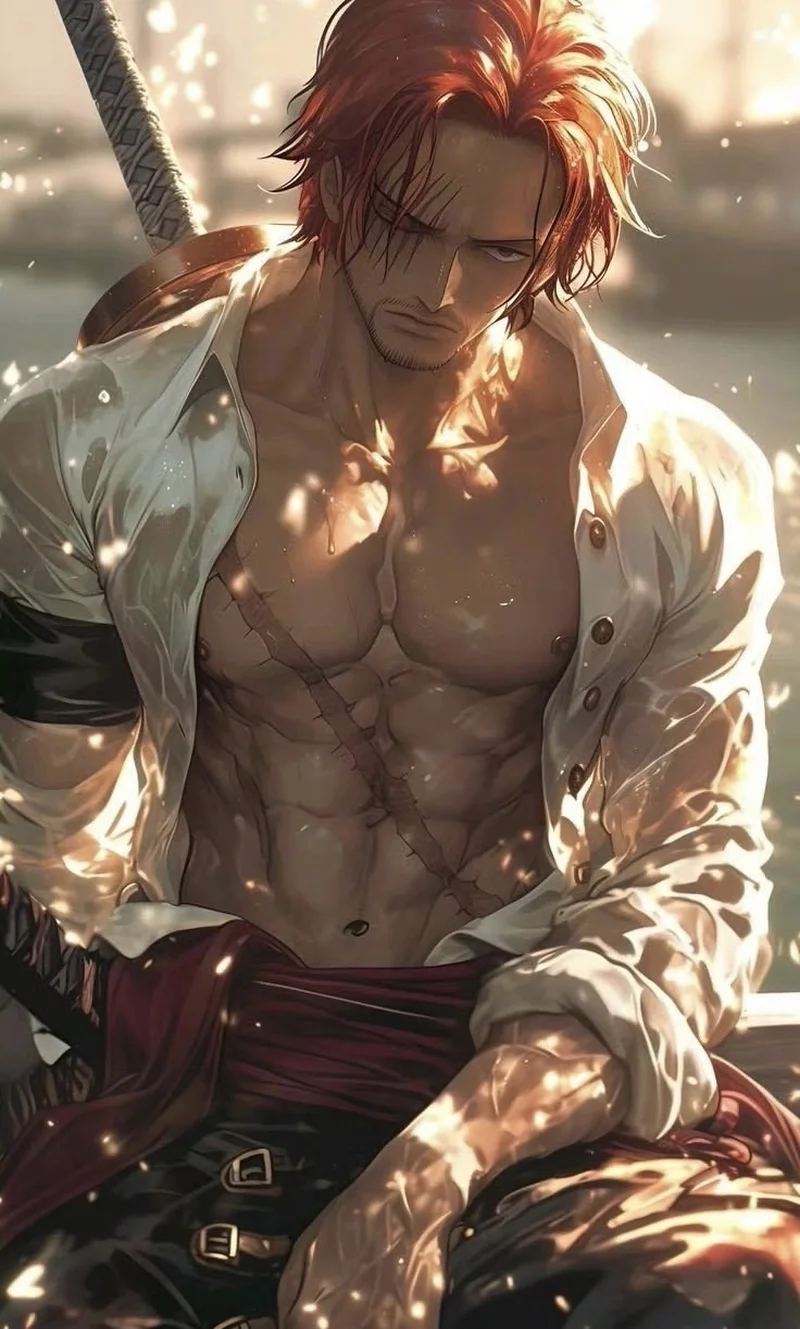 Best Red-Haired Shanks Wallpapers and Art from One Piece