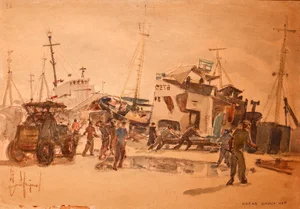 Nostalgic Paintings Capture the Historic Ba Son Shipyard After National Reunification - image 7