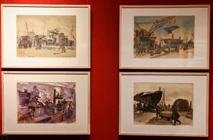 Nostalgic Paintings Capture the Historic Ba Son Shipyard After National Reunification - image 1