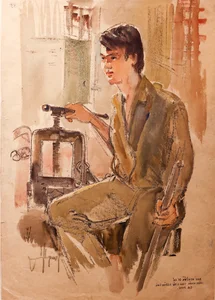 Nostalgic Paintings Capture the Historic Ba Son Shipyard After National Reunification - image 0