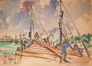 Nostalgic Paintings Capture the Historic Ba Son Shipyard After National Reunification - image 11