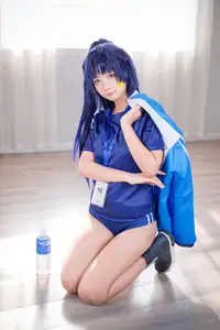 Discover the Alluring Charm of Coser Xi Huan Ai Li Ma in Yuuka's Gymnastics Outfit (56P) - image 30