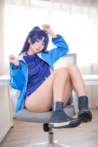 Discover the Alluring Charm of Coser Xi Huan Ai Li Ma in Yuuka's Gymnastics Outfit (56P) - image 10