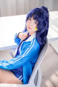 Discover the Alluring Charm of Coser Xi Huan Ai Li Ma in Yuuka's Gymnastics Outfit (56P) - image 12