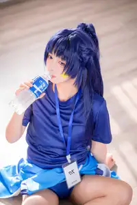 Discover the Alluring Charm of Coser Xi Huan Ai Li Ma in Yuuka's Gymnastics Outfit (56P) - image 13