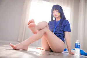Discover the Alluring Charm of Coser Xi Huan Ai Li Ma in Yuuka's Gymnastics Outfit (56P) - image 3