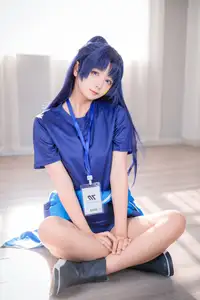 Discover the Alluring Charm of Coser Xi Huan Ai Li Ma in Yuuka's Gymnastics Outfit (56P) - image 5
