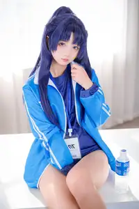 Discover the Alluring Charm of Coser Xi Huan Ai Li Ma in Yuuka's Gymnastics Outfit (56P) - image 32