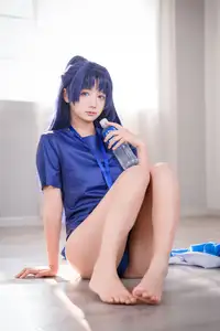 Discover the Alluring Charm of Coser Xi Huan Ai Li Ma in Yuuka's Gymnastics Outfit (56P) - image 23