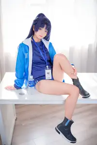 Discover the Alluring Charm of Coser Xi Huan Ai Li Ma in Yuuka's Gymnastics Outfit (56P) - image 14