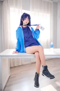 Discover the Alluring Charm of Coser Xi Huan Ai Li Ma in Yuuka's Gymnastics Outfit (56P) - image 0