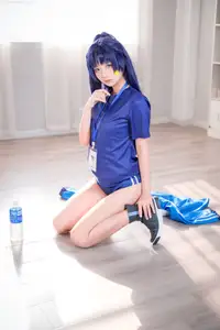 Discover the Alluring Charm of Coser Xi Huan Ai Li Ma in Yuuka's Gymnastics Outfit (56P) - image 7