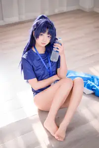 Discover the Alluring Charm of Coser Xi Huan Ai Li Ma in Yuuka's Gymnastics Outfit (56P) - image 38