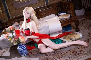 Coser @双木扶苏 - Brest Red Ancient Style Cosplay Gallery (46P) - image 34