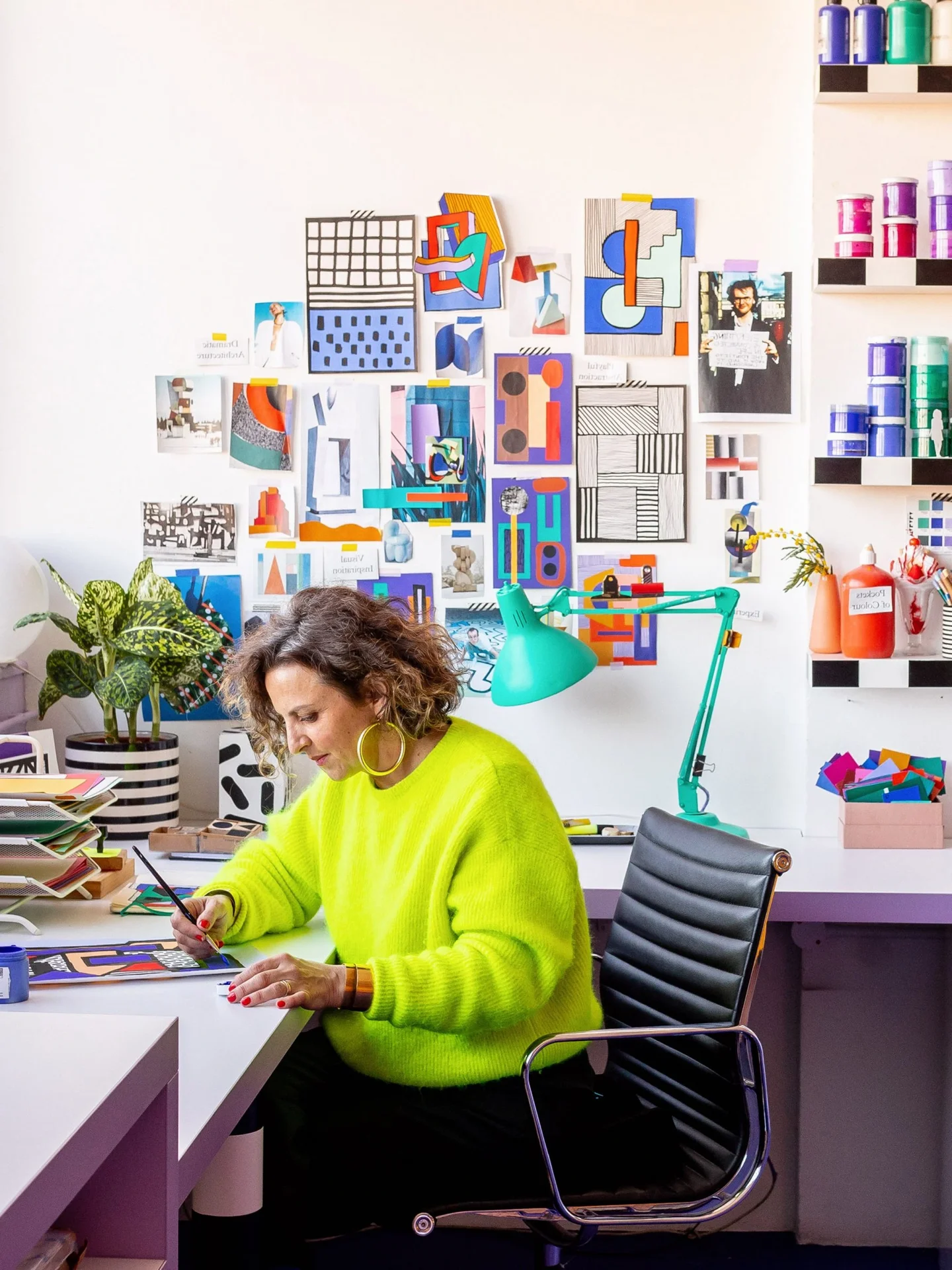 How a Creative Artist Transformed a Plain Room into a Colorful Studio