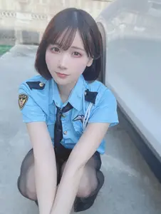 Coser Kenken - Fantia 2023.11 Part01: Meet the Adorable Police Girl in Captivating Cosplay - image 1